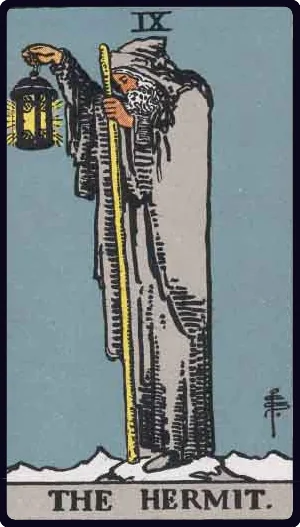 L’Hermite, carte du tarot Rider–Waite