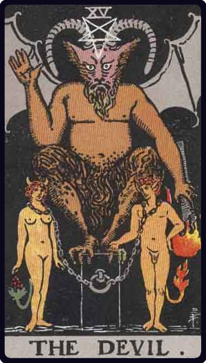 Le Diable et deux figures liées